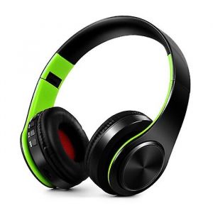 Casque de jeu st&iquest;&iquest;r&iquest;&iquest;o sans fil Bluetooth (noir-vert) - Neuf