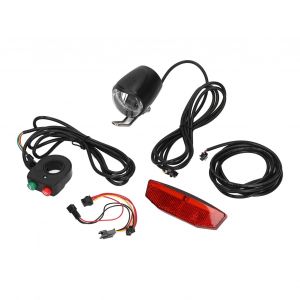 Kit De Phare Et De Feu Arriere Pour Velo Electrique Dk11, En Alliage D'aluminium Et Plastique, Pour Mise A Niveau - Neuf
