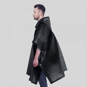 Ponchos De Pluie Noirs Pour Femmes Et Hommes - Neuf
