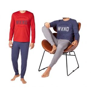 Pyjama Coton Alan Brown Daypyk Pack De 2 - Neuf