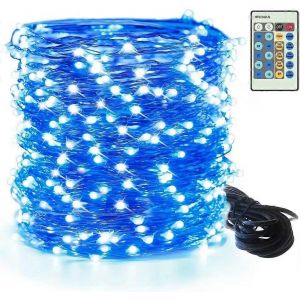 Guirlande Lumineuse Led Bleue Avec Télécommande 300 Mètres 300 Guirlande Led Dimmable,Prise Certifiée Ul - Neuf