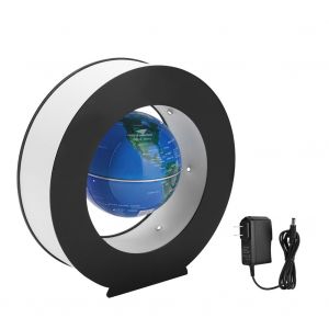 HJLIAN Globe flottant electronique a levitation magnetique avec lumiere LED, affichage pour la maison ou le bureau, prise americaine - Neuf