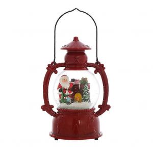 Lampe boule de cristal de No&euml;l Lanterne suspendue &agrave; neige Ornement de No&euml;l Lanterne de neige A - Neuf