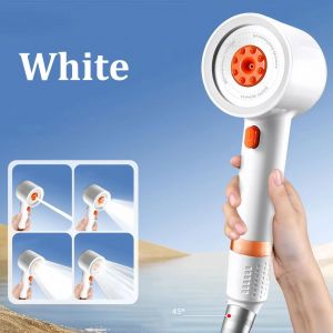Pommeau De Douche Pressurisé,4 Modes,Haute Qualité,Filtre,Économie D'Eau,Durable,Anti-Blocage,Ensemble De Douche Universel.White. - Neuf