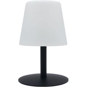 Eryi-Lampe De Table Sans Fil Pied En Acier Noir Led Blanc Chaud/Blanc Dimmable Standy Mini Dark H25cm - Neuf