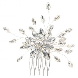 Peigne Ornemental Pour Cheveux De Bal De Promo, Diad&iquest;&iquest;Me En Alliage Avec Motif ?Il De Cheval, Peigne De Mari&iquest;&iquest;E - Neuf