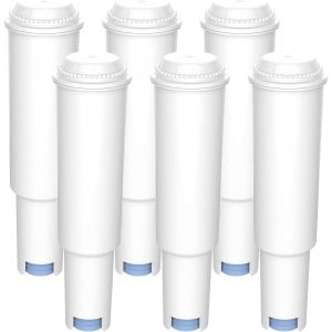 60209 Lot De 6 Cartouches Filtrantes Blanches Compatibles Avec Jura Impressa F-5, F-9, F-50, F-70, F-90, J5, Nespresso N-9, N-90, Car Espresso E8, Capresso S9, 68739, 62911, 7610917603558-6 Pi&egrave;ces - Neuf