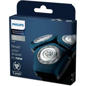 Têtes De Rasage Philips Sh71/50 Compatibles Avec Les Rasoirs Philips Séries 7000 (S7xxx) Et 5000 (S55xx), Remplaçant Les Modèles Rq12/70, Rq12/60, Sh60/70 Et Sh70/70 - Neuf
