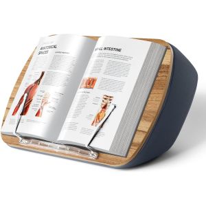 MEVRONISSHOP-Support de livres pour la lecture, Coussin Porte de livres confortable pour canap&eacute;, lit, bureau, cadeau pour les amoureux des livres, compatible avec ordinateur portable et tablette (Gri - Neuf