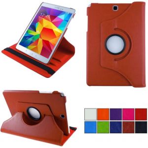 TIANYI-&reg; 2.0 Etui pour Samsung Galaxy Tab A 9.7 SM-T550 SM-T555 SM-P550 SM-P555 Coque de Protection Rotation 360&deg; Smart Housse Cover Case Stand Auto R&eacute;veil/Sommeil | Orange - Neuf