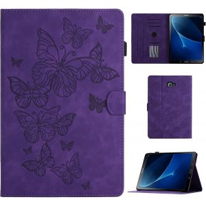 Coque Pour Samsung Galaxy Tab A 10.1 2016 Étui De Protection Case Tablette Housse Sm T580/T585 Smart Cover Avec Réveil/Veille Auto Pour Samsung Galaxy Tab A6 10.1 2016 (Sm-T580/T585), Violet - Neuf