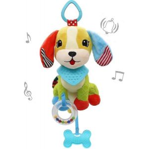 Jouet En Peluche Pour Bébé En Forme D'animal Mignon - Hochet, Anneau De Dentition Et Clip De Poussette Pour Nourrissons De 0 À 12 Mois - Amusement Sensoriel Sûr, Doux Et Engageant - Neuf