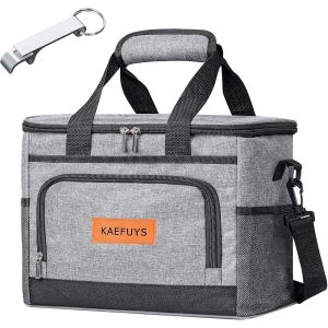 SUBZONAL-Sac Isotherme Repas 15L Glaciere Souple Isotherme Sac Lunch Bag Isotherme Hommes Femmes Portable Imperm&eacute;able pour Pique-Nique Travail Camping Plage Voyage - Neuf