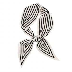 100% De M&ucirc;rier Skinny Foulard 2x35 Pouces - Blanc Bande De Foulard Pour Les Femmes, Les Cheveux Ruban Et Accessoire De Sac &Agrave; Main - Neuf