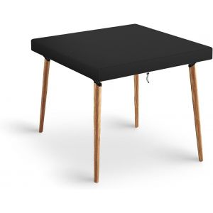 Sjzg-Housse De Table De Jardin Carr&eacute;e, Anti-Uv, R&eacute;sistante Aux D&eacute;chirures 420d, Facile &Agrave; Nettoyer, Pour Ext&eacute;rieur/Int&eacute;rieur, Imperm&eacute;able, Coupe-Vent, 140 Cm - Neuf