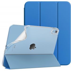 Coque Pour Ipad A16 11ème Génération 11 Pouces 2025, Ipad 10ème Génération 2022 10,9 Pouces, Mince Étui Tri-Fold En Tpu Souple Translucide Avec Réveil/Sommeil Auto, Gentiane Bleu - Neuf