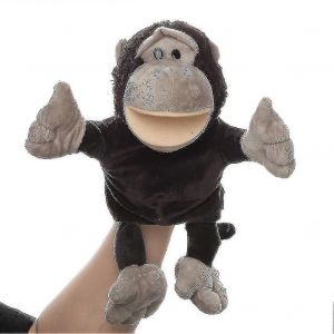 Marionnettes &agrave; main orang-outan jouet animal pour le jeu imaginatif,la narration,l'enseignement,le jeu de r&ocirc;le - Neuf