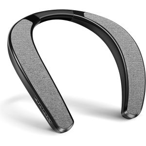 Enceinte Bluetooth Tour De Cou Sans Fil Avec Micro Int&eacute;gr&eacute; Et Fente Pour Carte Tf, 12 Heures De Lecture, Son Surround St&eacute;r&eacute;o 3D, Charge Rapide De Type C, Pour La Maison, Le Bureau Et - Neuf