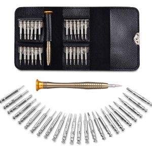 KAL-Jeu De Tournevis De Réparation De Lunettes De Précision, Mini Tournevis Outil 25 En 1 Kit, Utilisé Pour Les Lunettes, Lunettes De Soleil, Montres, Ordinateurs, Bijoux - Neuf