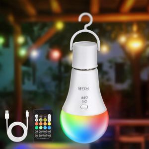 Ampoule Rechargeable Avec Telecommande - Ampoule Sans Electricite 3 Couleur Dimmable - Ampoule Usb 7w Ampoule Sans Fil E27 Tactile - Ampoule Sur Batterie Ampoule De Secours 2 Pack - Neuf
