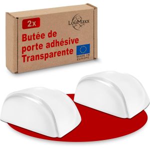 But&eacute;e De Porte Autocollante,Transparente Et Semi-Circulaire &Agrave; Poser Au Sol - Transparent - Neuf