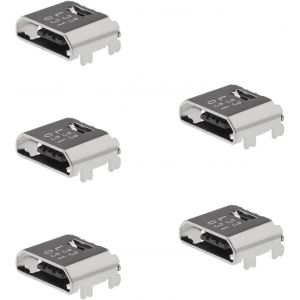 5 Pieces Micro USB Charging Port Dock Connector Replacement Charging Port Plug Compatible with Samsung Galaxy Tab A/Tab E/Core Prime - Neuf