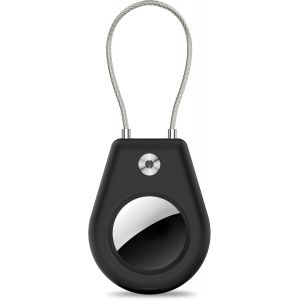 MEVRONISSHOP-Porte-cl&eacute;s pour AirTag, con&ccedil;u avec Un c&acirc;ble en Acier r&eacute;sistant aux coupures, Porte-cl&eacute;s de Protection AirTag avec Coque Rigide pour cl&eacute;s, Bagages, Sac &agrave; Dos, Collier pour Chien et Chat. - Neuf