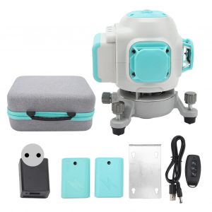XYONG Niveau laser vert 12 lignes, controle par application, IP54, 3D, haute precision, pour carrelage en ceramique, prise UE, entree 100-240 V - Neuf