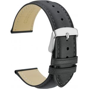 Bracelets De Montre En Cuir Vintage Avec Boucle En Argent Inoxydable, Bande De Remplacement 14mm 16mm 18mm 19mm 20mm 21mm 22mm 23mm 24mm - Neuf