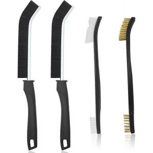 Brosse De Nettoyage Des Interstices, 4pcs Brosse À Joint Carrelage Double Tête Brosse À Crevasses Brosse De Nettoyage Pour Joints Pour Petits Espaces Cuisine, Évier, Salle De Bain, Fente, Coin - Neuf