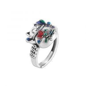 Bague Chat Porte-Bonheur En Argent Sterling 925, Bijou Feng Shui Exquis, Symbole De Richesse Et De Bon Augure, Cadeau Ideal Pour Femmes Et Filles. - Neuf