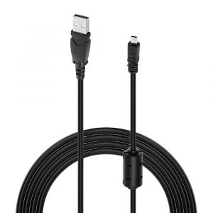 KALANKA-C&acirc;ble de charge USB avec anneau magn&eacute;tique compatible avec Sony Cyber-shot DSC-W330 W710 W730 W800 W810 H300 Nikon D5500 D5300 D5200 C&acirc;ble de transfert de donn&eacute;es USB 2.0 1,5 m - Neuf