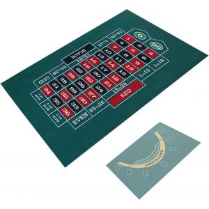 Ulteronixshop-Tapis de poker - Motif double face - En feutre - Double face - 60 x 90 cm (A) - Neuf