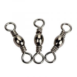 100pcs Baril De P&ecirc;che Pivotant Crochet De P&ecirc;che Connecteur Accessoires De P&ecirc;che (10 #) - Neuf