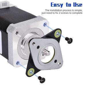 MEVRONISSHOP-Amortisseur de vibrations en acier et caoutchouc NEMA 17 avec vis M3, compatible avec la machine CNC Creality CR-10,10S, imprimante 3D (pack de 3) - Neuf