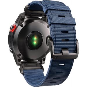 Nylon Bande Compatible Avec Fenix 6/Fenix 7/Fenix 5 Bracelet, Bracelet &Agrave; D&eacute;gagement Rapide Avec Boucle &Agrave; Vis Pour Fenix 6 Pro/Forerunner 955/Forerunner 945/Forerunner 935 Pour Femmes Et Hommes - Neuf