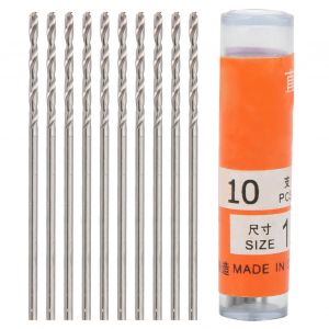 XYONG Foret helicoidal de 1,0 mm en acier rapide a tige droite, accessoire de percage de perles - Neuf