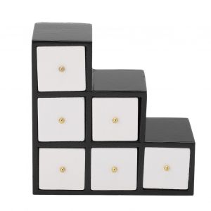Meuble De Rangement En Bois Pour Maison De Poupee, Modele De Mini Meuble Decoratif Pour Maison De Poupee A L'echelle 1:12 - Neuf