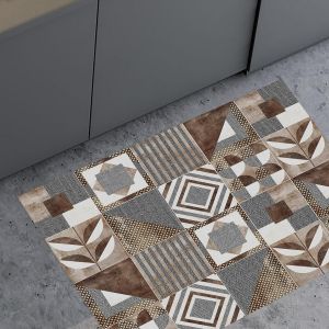 Eryi-Tapis De Cuisine En Vinyle Antidérapant Et Lavable, Tapis De Cuisine En Vinyle, Tapis De Cuisine, Antidérapant, Lavable, En Vinyle, 100% Fabriqué En Italie, Tapis De Cuisine En Vinyle - Neuf