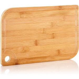 Chicslick-&copy; Planche &Agrave; D&eacute;couper &Eacute;cologique En Bambou De S &Agrave; Xl Avec Rigole - Planche De Cuisine Professionnelle Et 100% &Eacute;cologique Pour Viande, L&eacute;gumes Et Fromage | Large[X1919] - Neuf