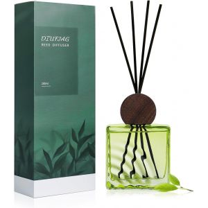 200ml&iquest;Green Tea Th&eacute; Vert B&acirc;tonnets Parfum&eacute;s Avec 8 B&acirc;tonnets,Diffuseur De Parfum Pour Maison,Chambre &Agrave; Coucher,Bureau,Salle De Bain - Neuf