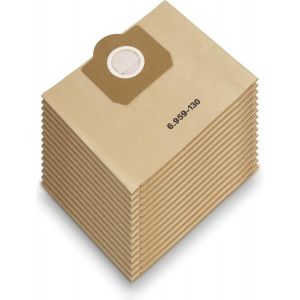 KAL-15 Sacs Papier Filtrants Pour Aspirateur Kärcher 6.959-130.0 Pour Wd3 1629 Mv3 Premium A2201 / 2604/2251 / 2554/2504 / 2204 Filtre Sacs En Papier Sacs D'Aspirateur - Neuf