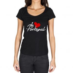 Femme Tee-Shirt J'aime Le Portugal - I Love Portugal - T-Shirt Graphique &Eacute;co-Responsable Vintage Cadeau Nouveaut&eacute; - Neuf