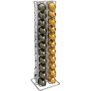CMWS-Ibili - Distributeur De Capsules Nespresso, 44 Capsules, Acier Chromé - Neuf