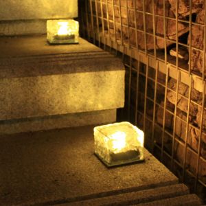 Lot De 2 Lampes Solaires Led En Forme De Gla&ccedil;on - &Eacute;clairage Ext&eacute;rieur Blanc Chaud Pour Jardin, R&eacute;sistant &Agrave; L'eau, &Agrave; &Eacute;nergie Solaire - Neuf