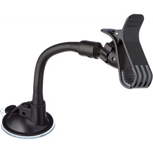 System-S Support De Pare-Br De Voiture Avec Ventouse Col De Cygne Et Pince De Tension Pour Smartphone Gps Universel - Neuf