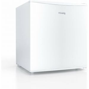 lbgwp60-MiniRéfrigérateur Frigo Fgx480 Blanc, 45L Compact, Silencieux, Porte Réversible, Thermostat Réglable, Compartiment Glaçons 4L, Pieds Réglables, 39 Db - Neuf