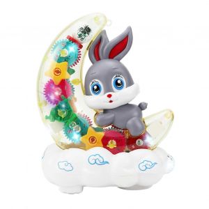 Bunny Voiture Éclairé voiture Jouet avec de la Musique, Transparent, Engins, Matériel d'ABS, Coloré de jeux Intérieure pour les Garçons et les Filles - Neuf