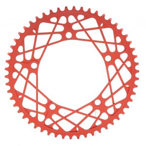 Plateau De Velo Pliable 54 Dents En Alliage D'aluminium Anodise, Haute Resistance Et Leger, Rouge - Neuf