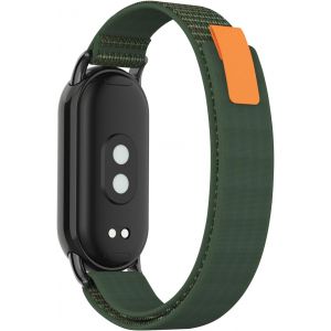Kalanka-Bracelet Compatible Avec Xiaomi Smart Band 10/Band 9/Band 8, Souple Élastique Nylon Bracelet Compatible Avec Xiaomi Mi Band10/Band9/Band8 - Vert - Neuf